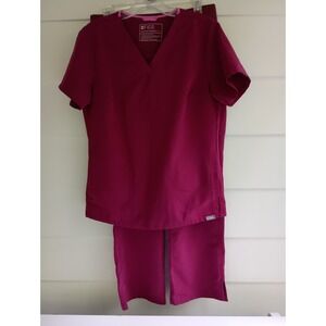 Figs Scrubs Set V Neck 2 pocket Top S/ Kade Cargo Pants S/P